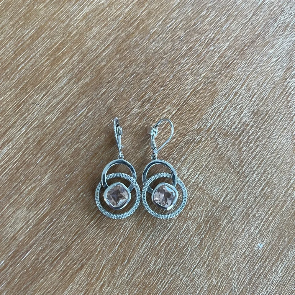Elegant Sterling Silver Earrings - Picture 1 of 1
